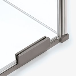 Stal szczotkowana parawan wannowy rozsuwany 90 cm Smart Gunmetal Brushed New Trendy EXK-7958