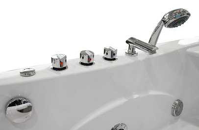 Wanna z hydromasażem Spa narożna Turbo 168x86 cm MO-1633