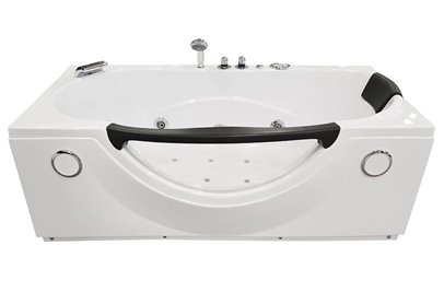 Przyścienna wanna hydromasażowa 180x88 cm MO-1002 Turbo