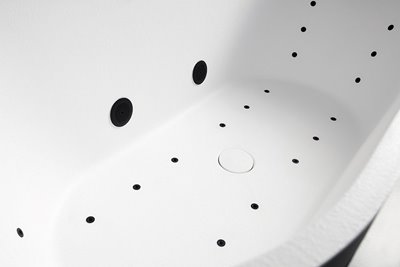 Wanna wolnostojąca przyścienna z hydromasażem 170x85 cm MUE-005GBW