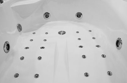 Wanna z hydromasażem dwuosobowa Turbo 180x120 cm MO-1631 Lewa