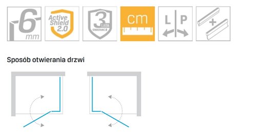 Kabina prysznicowa prostokątna 120x90 K-0735 New Soleo New Trendy