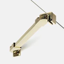 Złota kabina prysznicowa prostokątna 80x90 K-4369 New Soleo Light Gold New Trendy