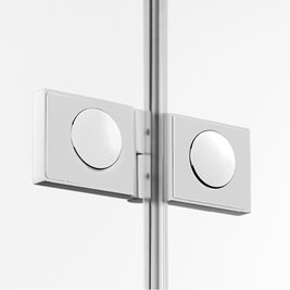 Biała kabina prysznicowa trójścienna lewa 90x110 cm EXK-2856 Avexa White New Trendy