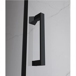 Czarne drzwi prysznicowe do wnęki 115-120 cm rozsuwane KZ14CB