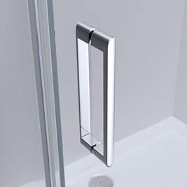 Kabina prysznicowa trójścienna 130x90x90 cm szkło 8mm mrożone Swiss Liniger