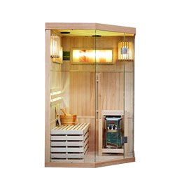 Sauna fińska 2 osobowa wysokotemperaturowa 3,5KW Harvia 120x120 cm Kemi2