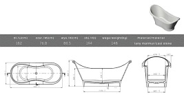Wanna wolnostojąca Uno XL Sanitti