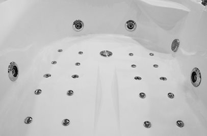 Wanna z hydromasażem dwuosobowa Turbo 180x120 cm MO-1631 Prawa