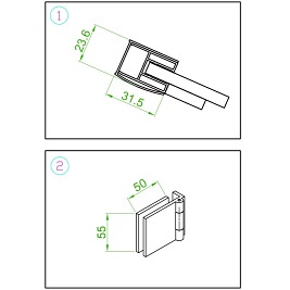 Kabina prysznicowa loft kwadratowa 90x90 czarne szprosy na szkle BS10B