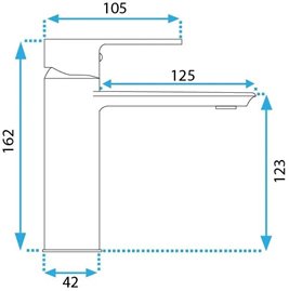 Bateria umywalkowa złota szczotkowana Rea Veneta