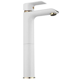 Bateria umywalkowa wysoka Bloom White Gold Rea