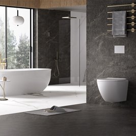 Biała miska wc wisząca Rimless 4.0 PURO-WH-02 Hydrosan