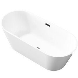 Wanna wolnostojąca 170 cm Limnos Invena AN-00-140-KPL wykończenie czarne zdjęcie 3