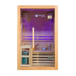 Sauna sucha fińska piec 3,5 KW Harvia BC35 + kamień solny 121X106X192CM MO-EA2S Mazur