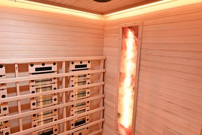 Sauna na podczerwień kamień solny + turmaliny 175X120X190CM MO-RL4ST Infrared Mazur