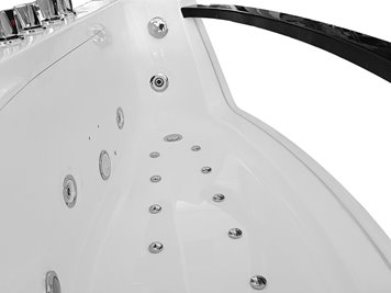 Wanna spa z hydromasażem narożna 170x85 cm MO-0076 LEWA