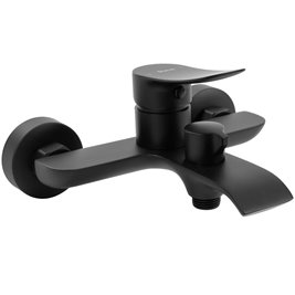 Czarna bateria wannowa Dart Rea