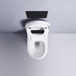 Zestaw podtynkowy wc stelaż + miska automatyczna myjąca przycisk czarny Drop