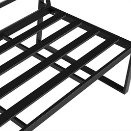 Zestaw mebli ogrodowych metalowych stół, sofa oraz fotele Carter kolor czarny