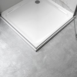 Stal szczotkowana kabina prysznicowa kwadratowa drzwi składane 90x90 KZ08C