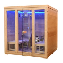 Sauna sucha fińska piec 8 KW Harvia BC80 + kamienie solne 180X180X190CM MO-TS4 Mazur