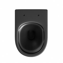 Czarna matowa miska wc wisząca Rimless Tornado SKAL-MTB-RIM-01 Hydrosan