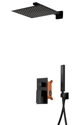 Podtynkowy zestaw prysznicowy kolor czarny Adour Z01MBL Corsan