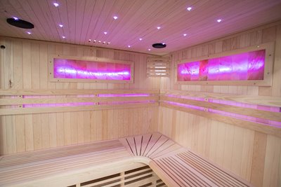 Sauna sucha fińska piec 6 KW Harvia BC60 + kamień solny 180X160X200CM MO-EA4-II Mazur