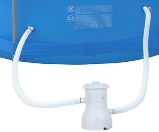 Duży basen ogrodowy stelażowy prostokątny Avenli Palm średnica 450 cm