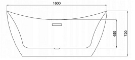 Wanna wolnostojąca 160 cm Ferrano Rea