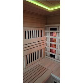 Sauna Combo na podczerwień + fińska 5-osobowa 180x160 cm Helsi1 6KW