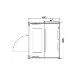 Sauna na podczerwień 3-osobowa 120x105 cm grzejniki kwarcowe i karbonowe Alta2 Infrared
