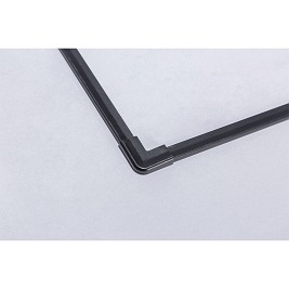 Czarna kabina prysznicowa drzwi składane kwadratowa 80x80 BS05A