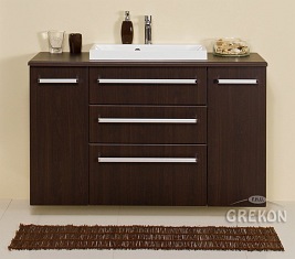 Szafka z umywalką 120/39/C3 FKS seria Fokus Wenge Mat