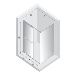 Smart New Trendy kabina prysznicowa prostokątna 100x100 cm EXK-6588
