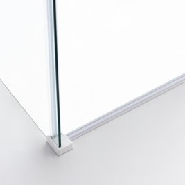 Biała kabina prysznicowa szkło 8 mm prostokątna 110x90 KZ202B