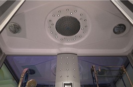 Prostokątna kabino wanna z hydromasażem + sauna 165x85 cm MO-09944BS-165