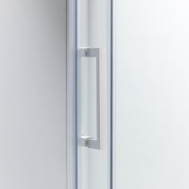 Biała kabina prysznicowa szkło 8 mm prostokątna 110x80 KZ203B