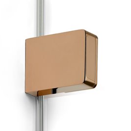 Miedziana kabina prysznicowa podwójne drzwi uchylne 90x90 EXK-6436 Eventa Copper Shine New Trendy