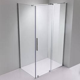 Kabina prysznicowa prostokątna drzwi rozsuwane narożna szkło 8 mm 140x90 cm ASTRA-CH-A-140+B90+E