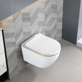 Zestaw podtynkowy stelaż GEBERIT DUOFIX + miska MIZU-WH-GL-TR-03 + przycisk DELTA 20 chrom