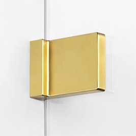 Złota szczotkowana kabina prysznicowa przyścienna prawa 90x110 cm EXK-3110 Avexa New Trendy Gold Brushed