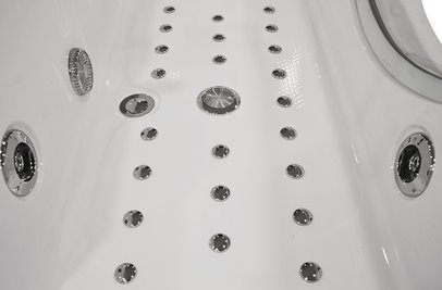 Wanna z hydromasażem przyścienna 180x91 cm MO-1007