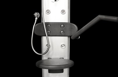 Kabina prysznicowa zabudowana z hydromasażem niski brodzik 100x100 cm MO-06089C