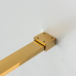 Złota ścianka prysznicowa 120 cm SH07FG szkło 8mm