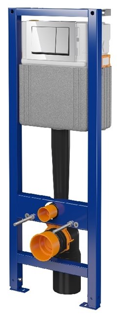 Zestaw podtynkowy stelaż CERSANIT MITO 40 MECH + miska VIVA-WH-02 + przycisk ENTER II chrom