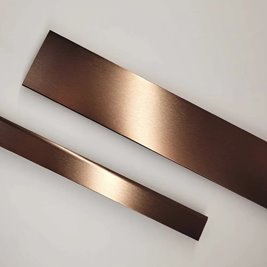 Profil miedź szczotkowana kabiny detal