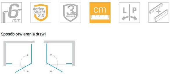 Kabina prysznicowa kwadratowa 90x90 K-0693 New Soleo New Trendy