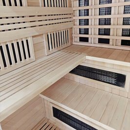 Sauna Combo na podczerwień + fińska 5-osobowa 180x160 cm Helsi1 6KW